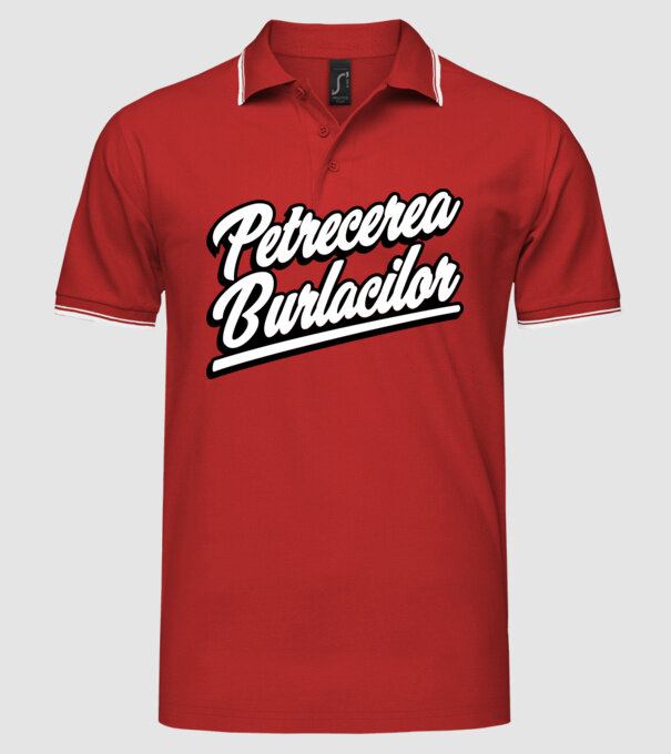 petrecerea burlacilor model roșu pe tricou