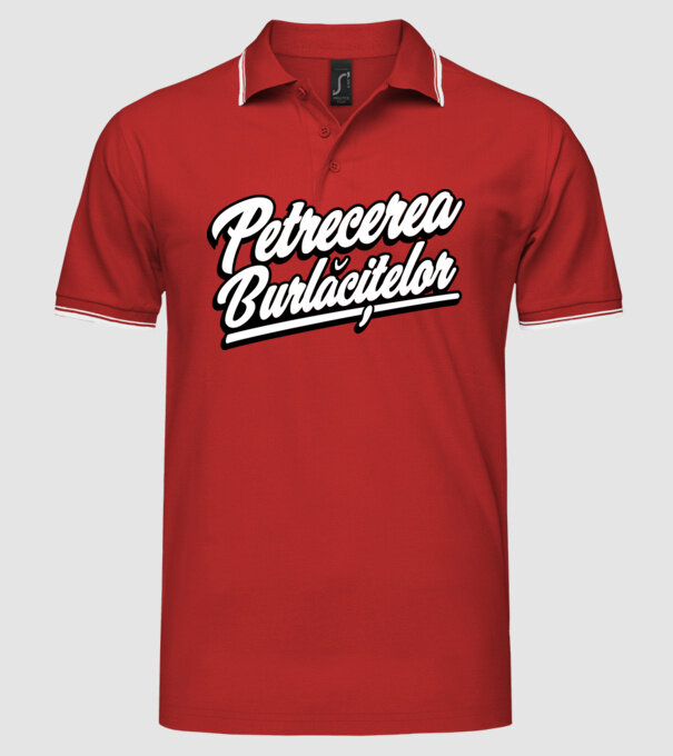 petrecerea burlăcițelor model roșu pe tricou
