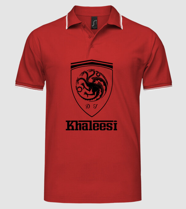The Khaleesi Ferrari model roșu pe tricou