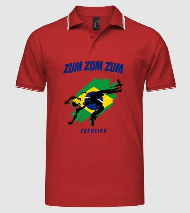ZUM ZUM ZUM model roșu pe tricou