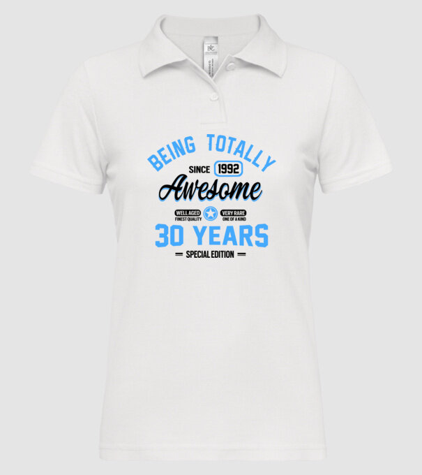 30 years of being totally awesome model alb pe tricou