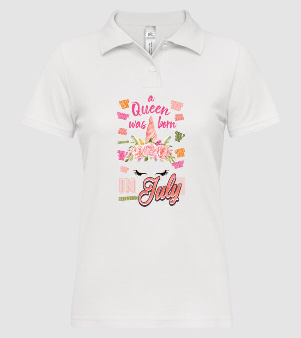 A queen was born in JÚLIUS model alb pe tricou