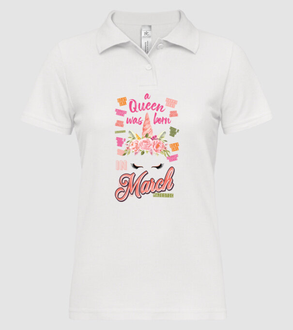 A queen was born in MÁRCIUS model alb pe tricou