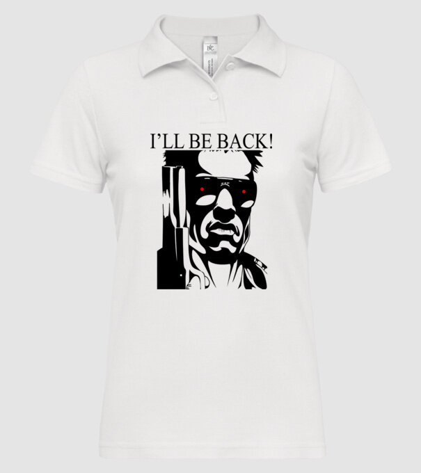 A Terminátor model alb pe tricou