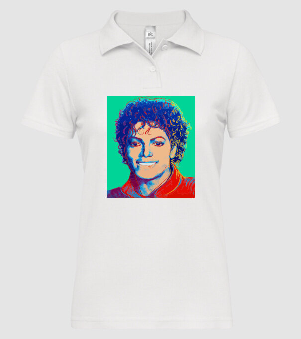 Micheal Jackson Art model alb pe tricou