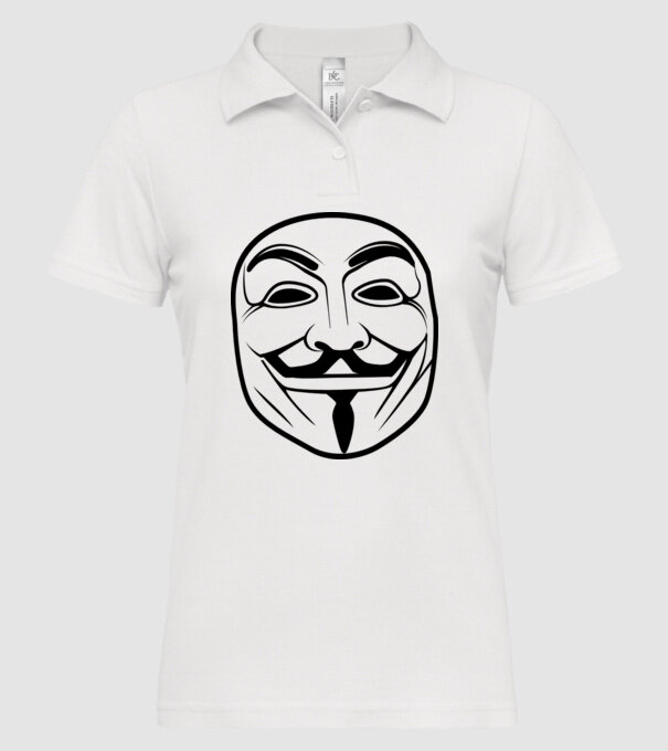 Anonymus model alb pe tricou