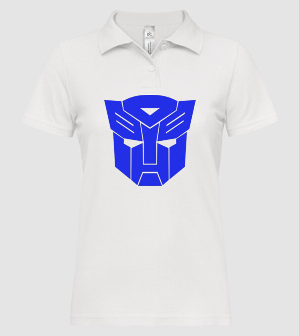 Autobot model alb pe tricou