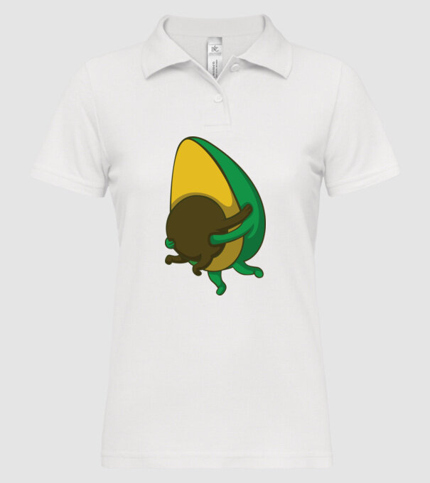 Avocado model alb pe tricou