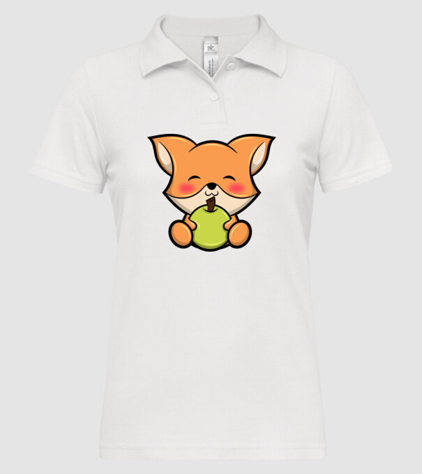Baby Fox model alb pe tricou