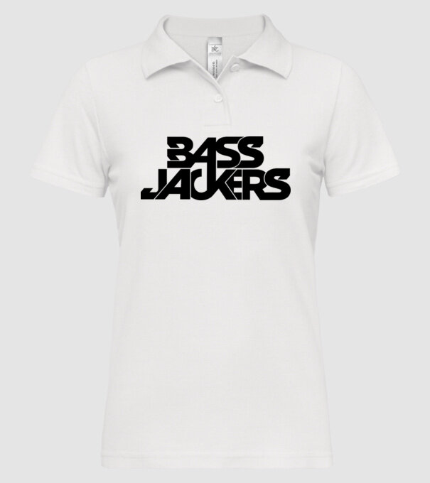 Bass Jackers model alb pe tricou