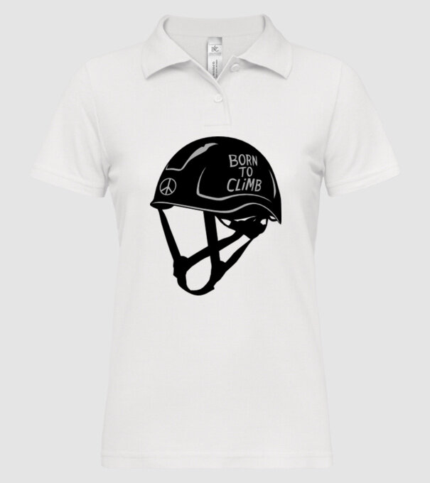 Born to climb model alb pe tricou