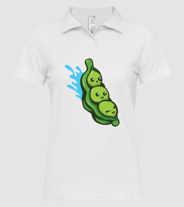 Mazăre model alb pe tricou