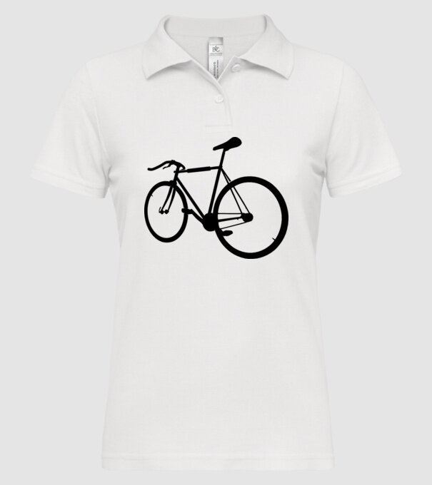 Bicicletă model alb pe tricou