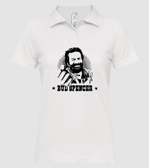 Bud Spencer model alb pe tricou