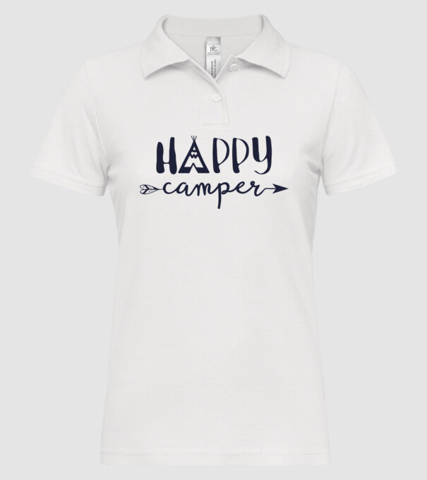 Camper tepee model alb pe tricou
