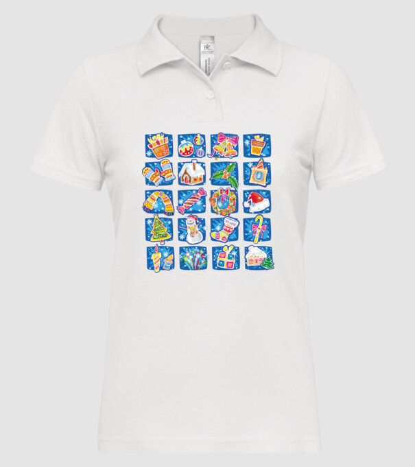 Christmas mix 2 model alb pe tricou