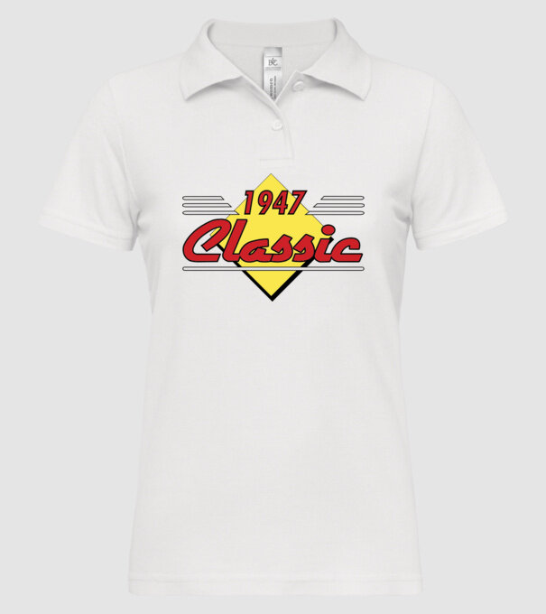 Classic - 1947 model alb pe tricou
