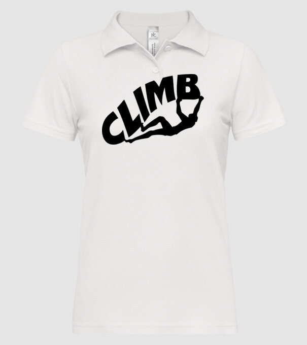 climb model alb pe tricou