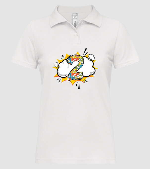 Birthday Comic Number 2 model alb pe tricou