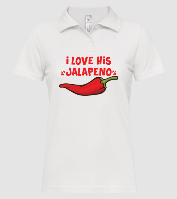 Couple JALAPENO model alb pe tricou
