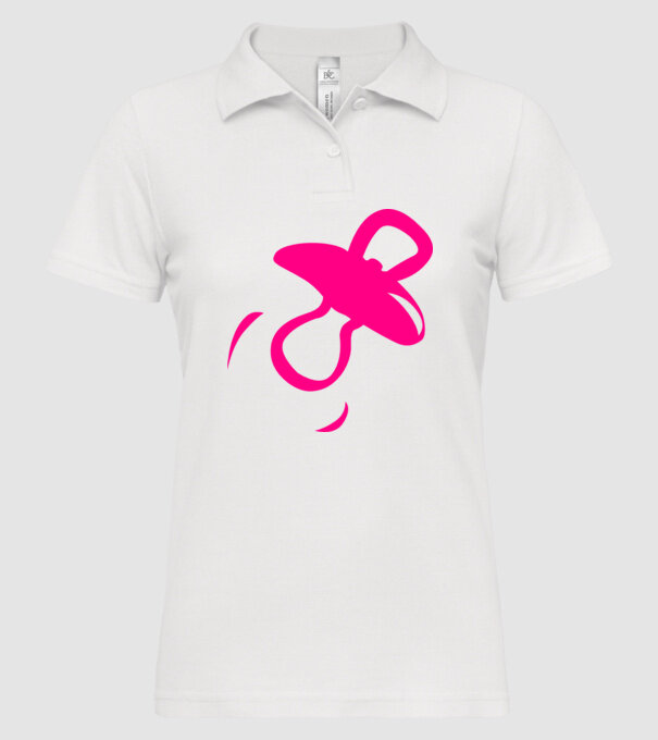 Suzetă model alb pe tricou