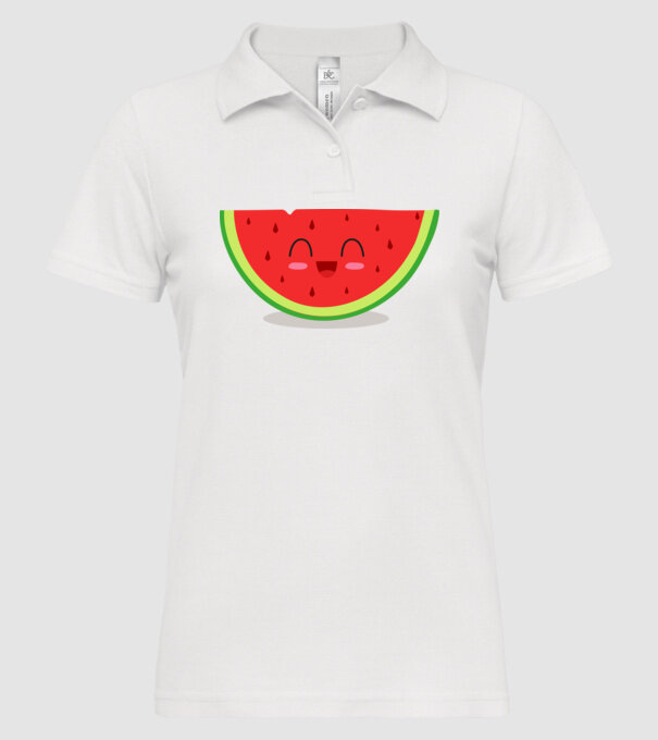 Pepene model alb pe tricou