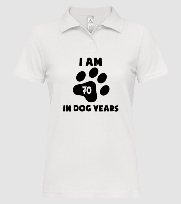 Dog year - 70 model alb pe tricou
