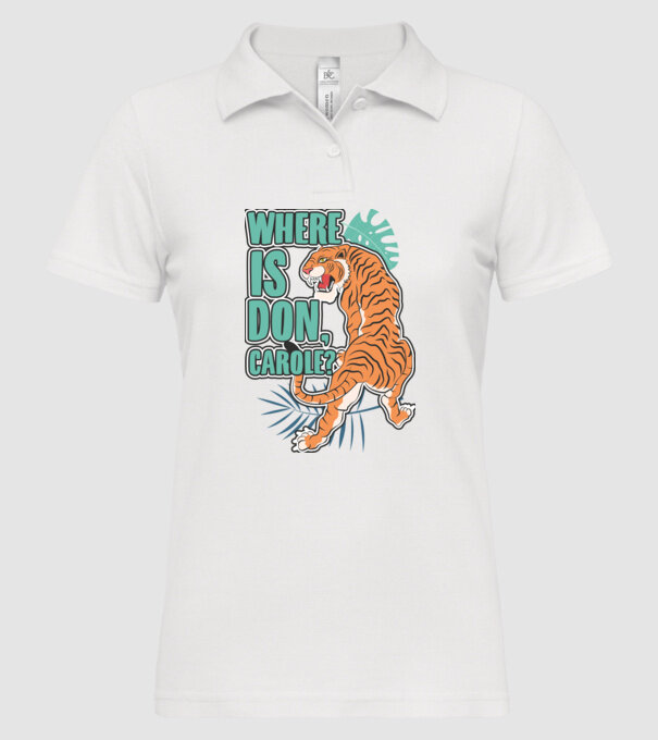 DonCarole model alb pe tricou