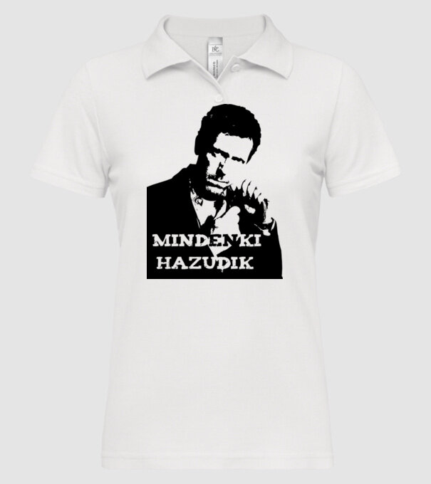 dr. house model alb pe tricou
