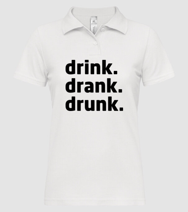 drink drank drunk model alb pe tricou