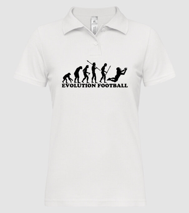 Evolution of football model alb pe tricou