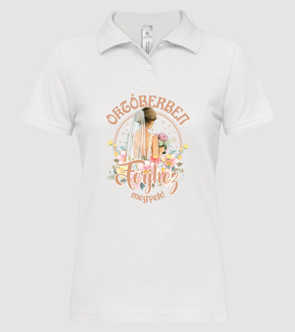 mă mărit - în octombrie model alb pe tricou