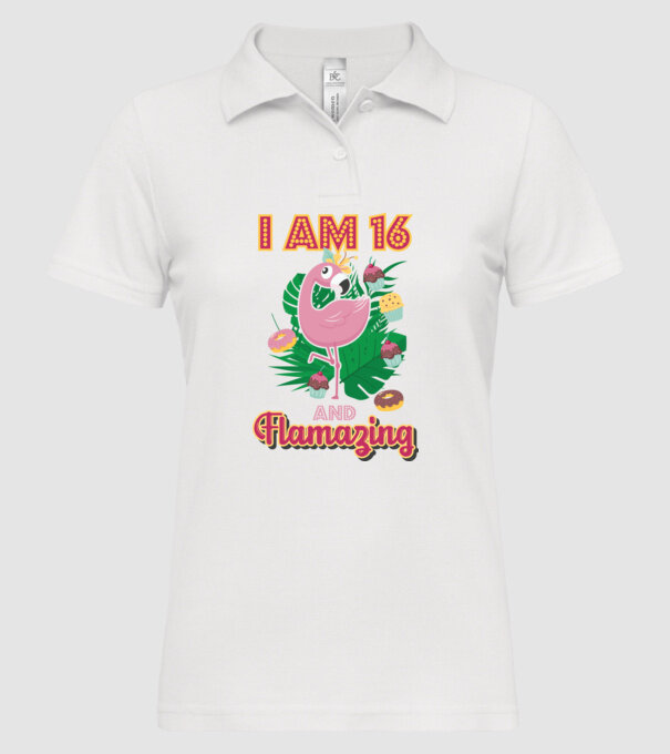 FLAMAZING Birthday 16 Years old model alb pe tricou