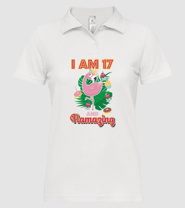 FLAMAZING Birthday 17 Years old model alb pe tricou
