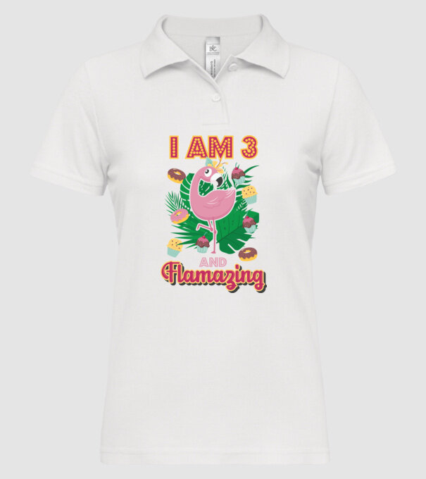 FLAMAZING Birthday 3 Years old model alb pe tricou