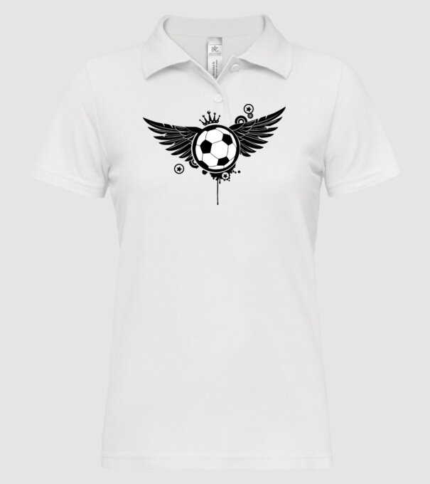 Aripă fotbal model alb pe tricou