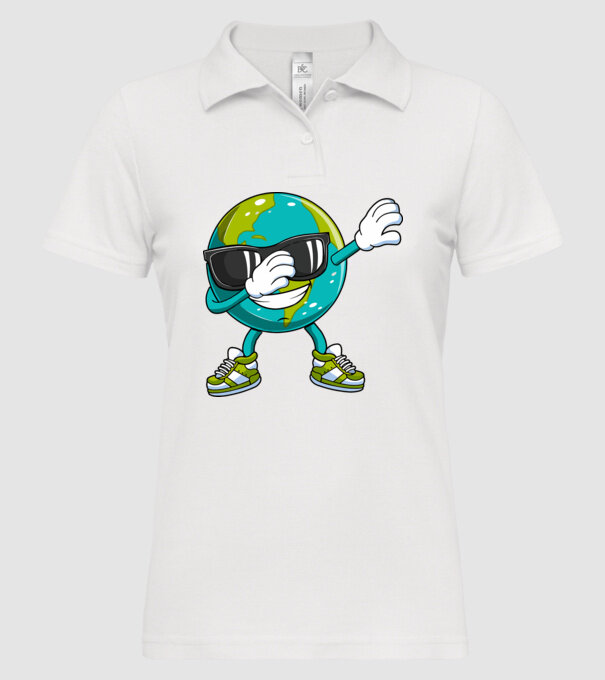 Pământ DAB Ziua Pământului model alb pe tricou
