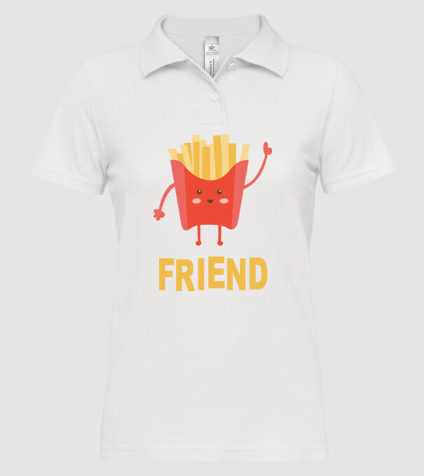 Friends cartofi model alb pe tricou