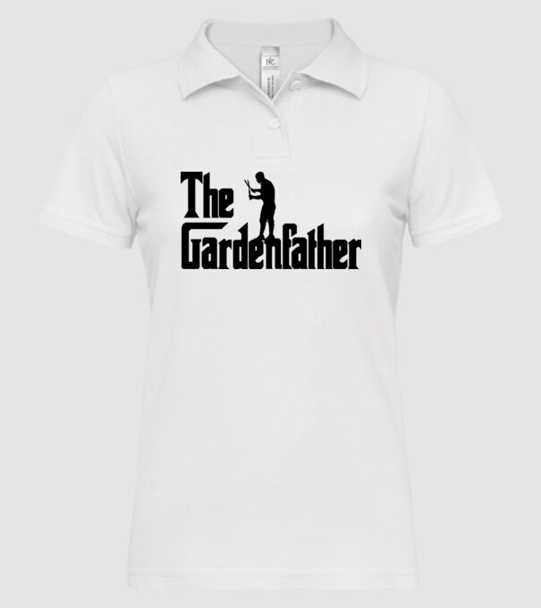 The Gardenfather model alb pe tricou