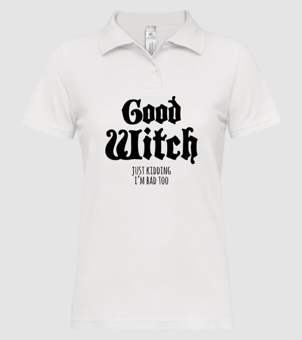 Good Witch tricou cuplu model alb pe tricou
