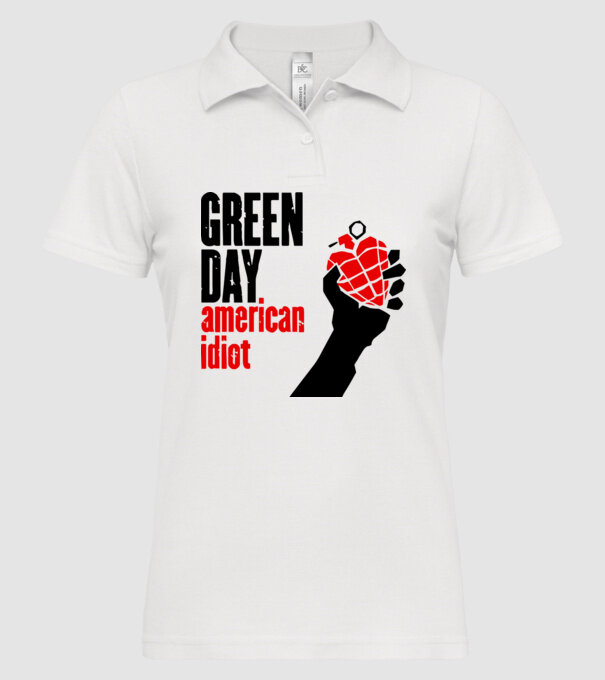 Greenday model alb pe tricou