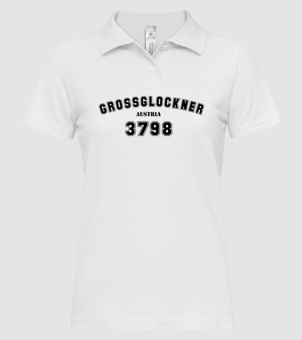 Grossglockner model alb pe tricou
