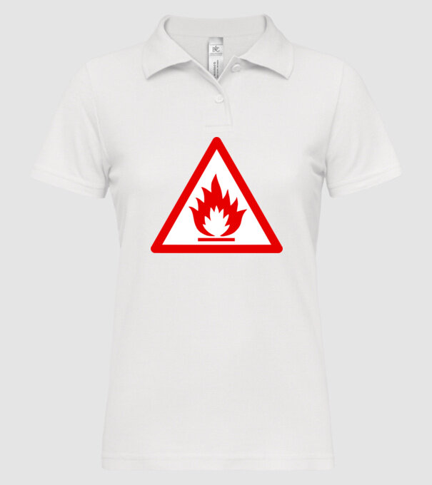 Inflamabil model alb pe tricou