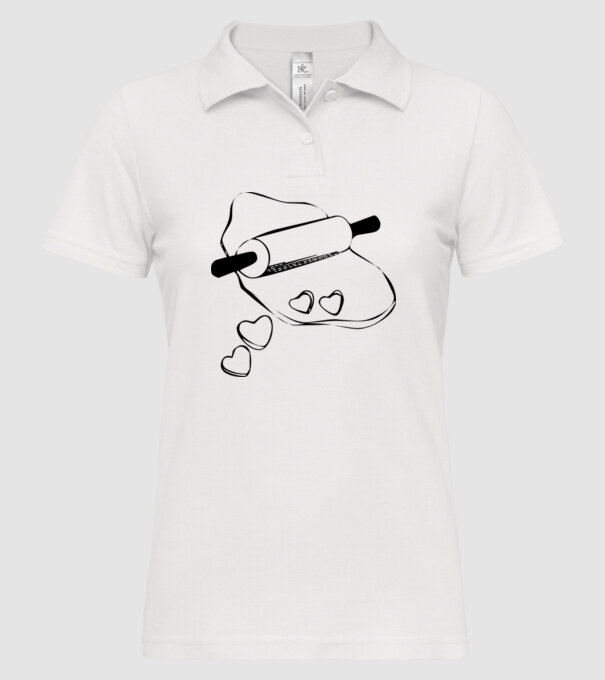 Inimă Frământată model alb pe tricou