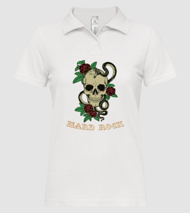 Hard Rock 1 model alb pe tricou