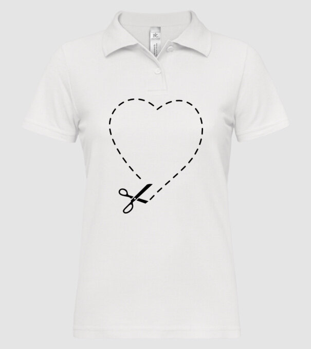How to cut a Heart model alb pe tricou