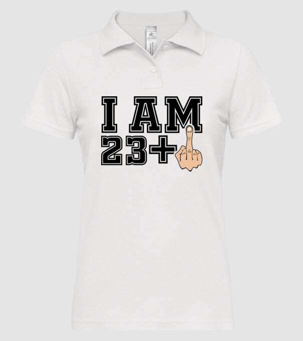 Funny Birthday I am 23 model alb pe tricou