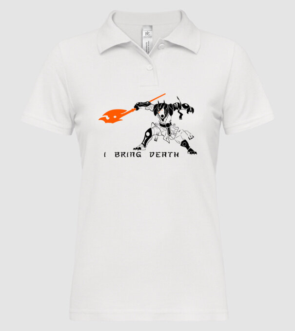 I bring death model alb pe tricou