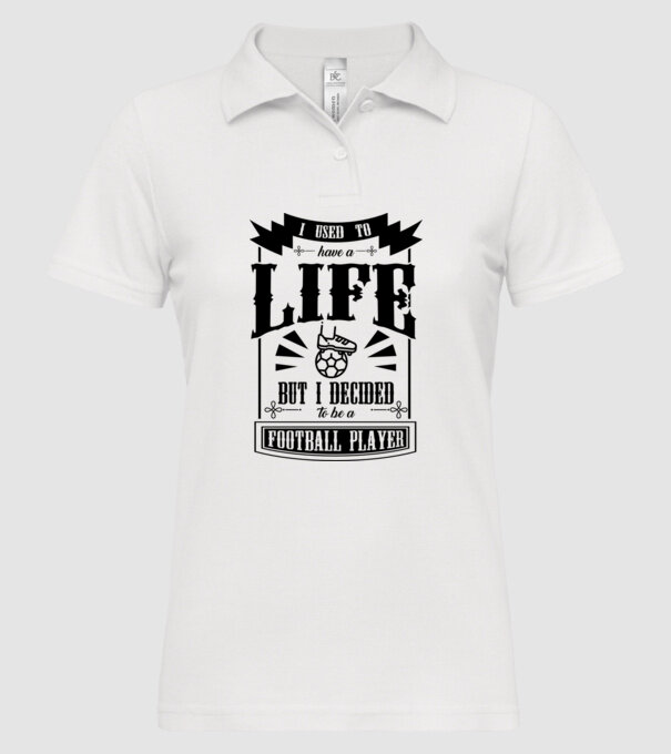 I used to have a life FOTBALIST model alb pe tricou