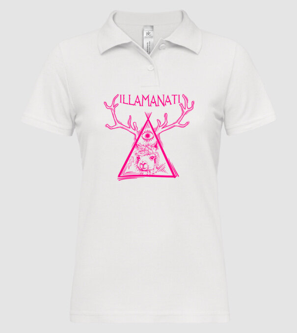 Illamanati model alb pe tricou